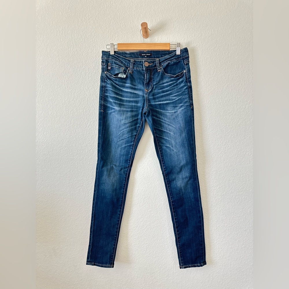 Dear John Jeans Size 28 skinny dark wash